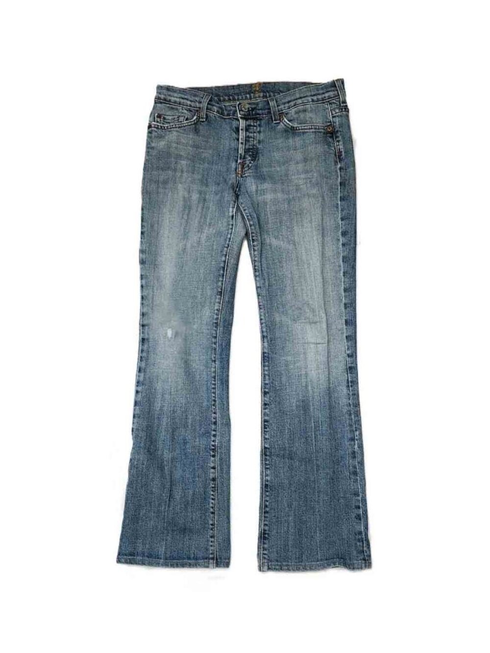 VTG 7 for All Mankind Bootcut Jeans Blue Some Distressing U144055U-055U Size 30